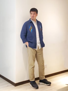 「HAZZYS（ ヘジス）のアイテム」を使った、mads Kaoさん（メンズ・178cm）の夏コーディネート