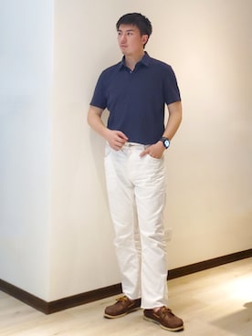 「Sperry   （スペリー）のアイテム」を使った、mads Kaoさん（メンズ・178cm）の夏コーディネート