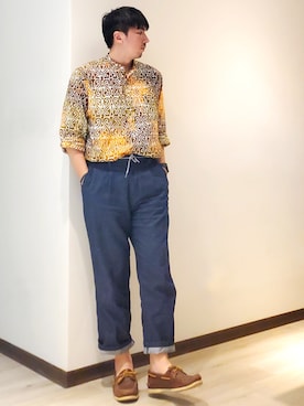 「re_k by JUNRED（レクバイジュンレッド）のアイテム（デニムジャケット）」を使った、mads Kaoさん（メンズ・178cm）の秋コーディネート