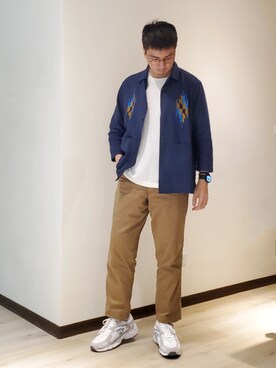 「Amina（アミナ）のアイテム」を使った、mads Kaoさん（メンズ・178cm）の夏コーディネート