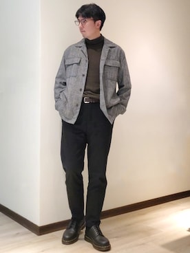 「H:CONNECT（エイチコネクト）のアイテム」を使った、mads Kaoさん（メンズ・178cm）の秋コーディネート