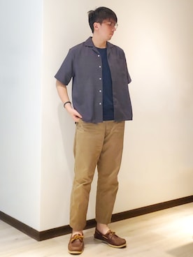 「Sperry   （スペリー）のアイテム」を使った、mads Kaoさん（メンズ・178cm）の秋コーディネート
