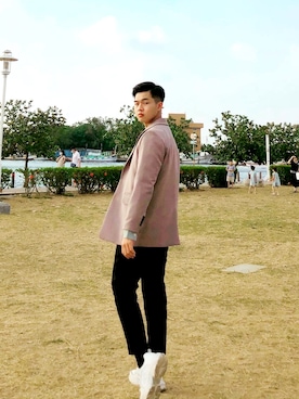 「アイテム（スーツジャケット、その他）」を使った、182wearさん（メンズ・182cm）の夏コーディネート