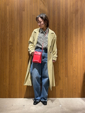 「URBAN RESEARCH（アーバンリサーチ）のアイテム（トレンチコート）」を使った、kei☺︎さん（レディース・152cm）の冬コーディネート