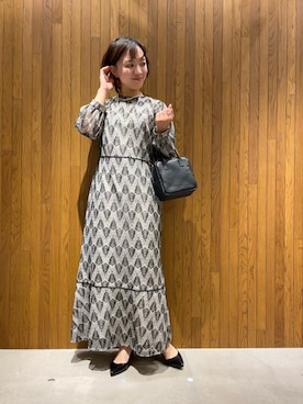 「ぺプラム」｜「アイテム（ワンピース/ドレス）」を使った、kei☺︎さん（レディース・152cm）の冬コーディネート