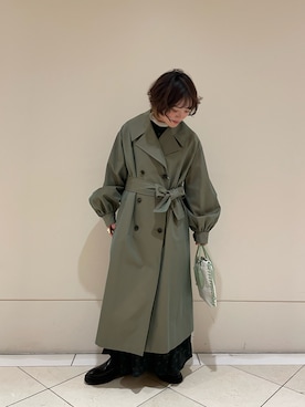 「Dessin de Mode（デッサンドモード）のアイテム（ジャケット/アウター）」を使った、kei☺︎さん（レディース・152cm）の冬コーディネート
