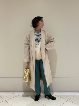 「URBAN RESEARCH（アーバンリサーチ）のアイテム（チェスターコート）」を使った、kei☺︎さん（レディース・152cm）の秋コーディネート