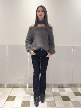 「GYDA（ジェイダ）のアイテム（ブーツ）」を使った、mayuさん（レディース・160cm）の秋コーディネート