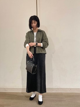 「アイテム（ミリタリージャケット）」を使った、kred7さん（レディース・164cm）の秋コーディネート