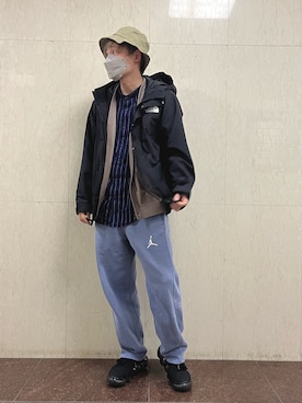 「無印良品（ムジルシリョウヒン）のアイテム（ハット）」を使った、gomashiopunchさん（メンズ・175cm）の秋コーディネート