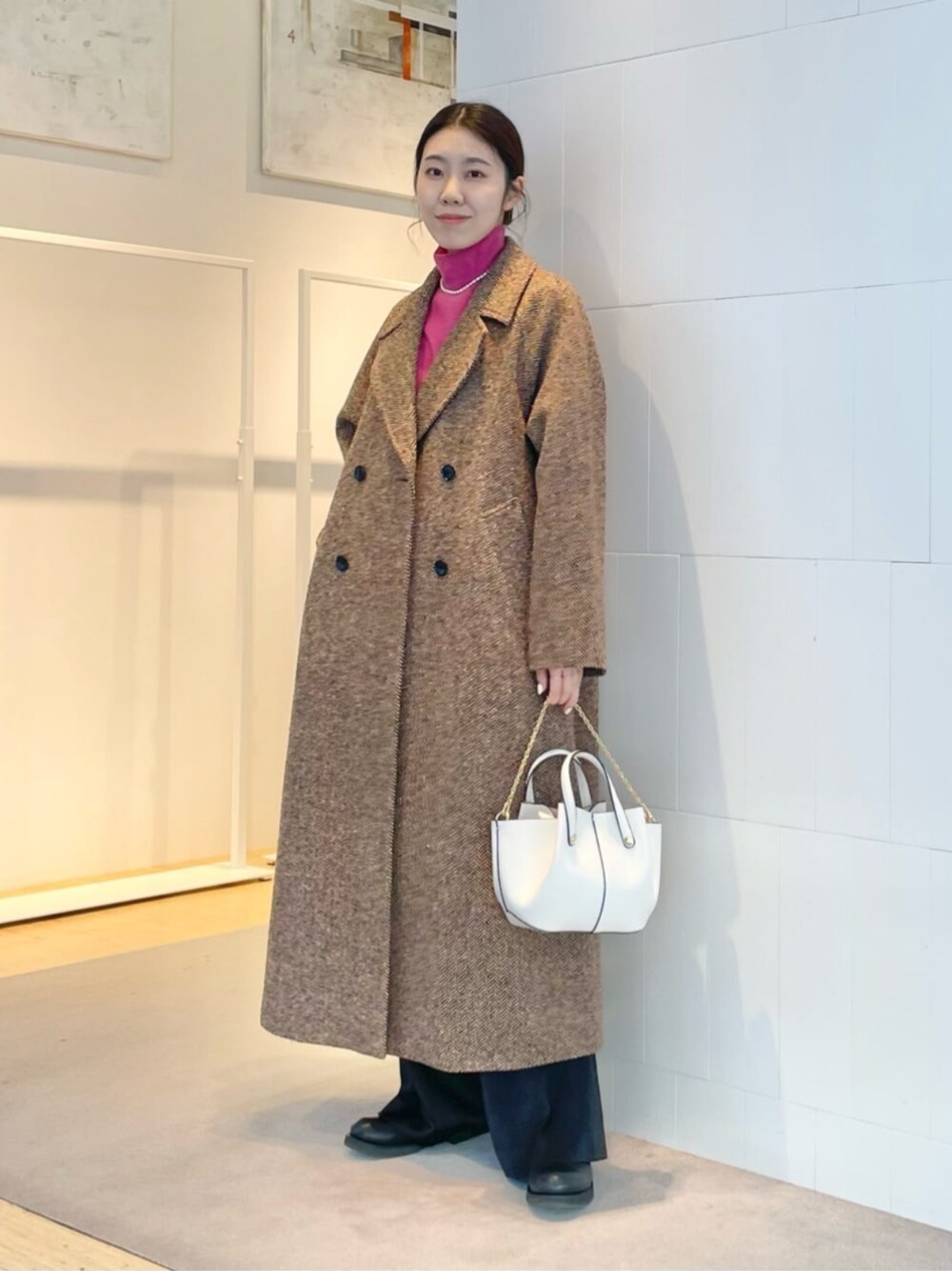 MACPHEE（マカフィー）の「カラーネップヘリンボーン ダブルブレスト