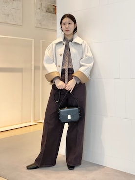 「アイテム（ジャケット/アウター）」を使った、Sato_TOMORROWLANDさん（レディース・162cm）の冬コーディネート