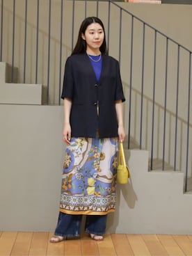 「MACPHEE（マカフィー）のアイテム（ジャケット/アウター）」を使った、Sato_TOMORROWLANDさん（レディース・162cm）の春コーディネート