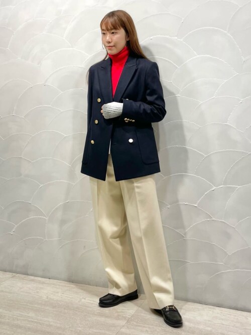 Johnstons of Elgin カシミヤ リブニットグローブ（手袋