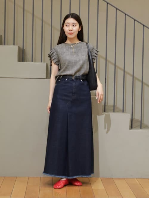 yoriフリルスリーブブラウス完売商品！ yori2022ssコレクションのフリルスリーブブラウスYR2221-010SPが入荷