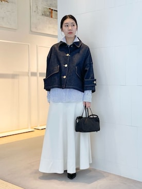 「MACPHEE（マカフィー）のアイテム」を使った、Sato_TOMORROWLANDさん（レディース・162cm）の冬コーディネート