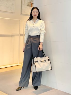 「MACPHEE（マカフィー）のアイテム」を使った、Sato_TOMORROWLANDさん（レディース・162cm）の冬コーディネート