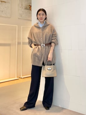 「MACPHEE（マカフィー）のアイテム（その他パンツ）」を使った、Sato_TOMORROWLANDさん（レディース・162cm）の秋コーディネート