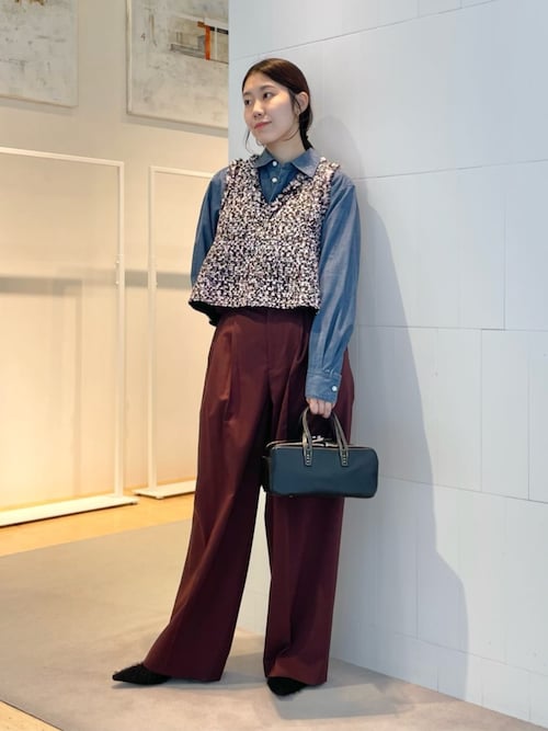 今期25トゥモローランドコレクションcollectionフロンタブルトップスジレ TOMORROWLAND｜スチュワートファンシー フロンタブルジレ