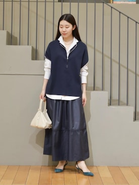 「PHILIPPE AUDIBERT（フィリップ オーディベール）のアイテム」を使った、Sato_TOMORROWLANDさん（レディース・162cm）の春コーディネート