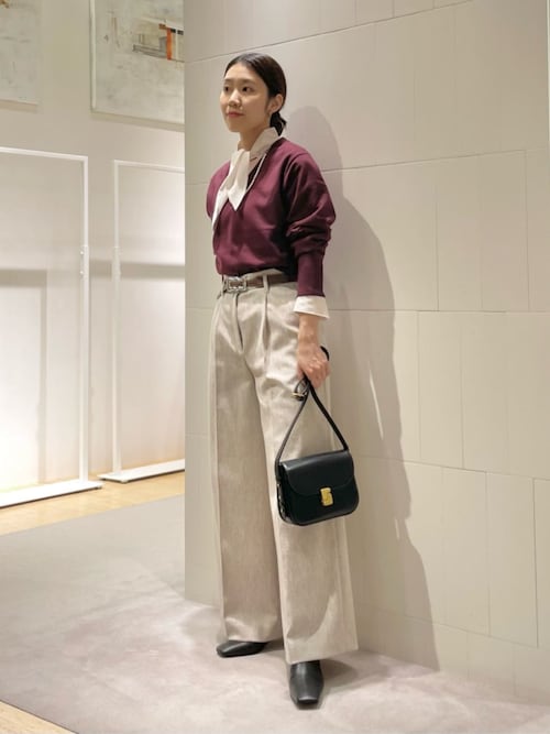 メランジカルゼ タックワイドパンツ（その他パンツ）｜BALLSEY