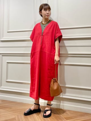 CABaN コットンポリスクエアジャガードアメリカンスリーブ 美品