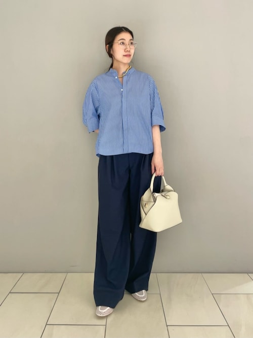 MACPHEE（マカフィー） ブラウス シャツ コットンブロード オーバー