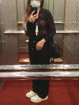 「CHARLES & KEITH（チャールズ & キース）のアイテム（スリッポン）」を使った、taommさん（レディース・158cm）の秋コーディネート