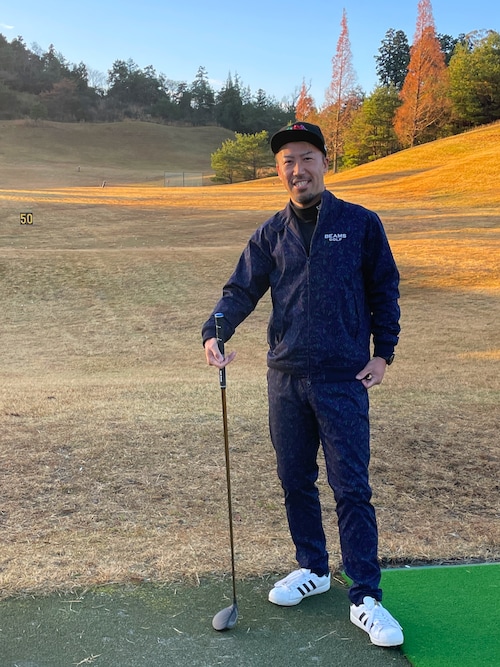 BEAMS GOLFのアイテム（パープル系）を使ったメンズ人気ファッション