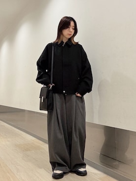 「アイテム（ブルゾン）」を使った、れなさん（レディース・163cm）の秋コーディネート