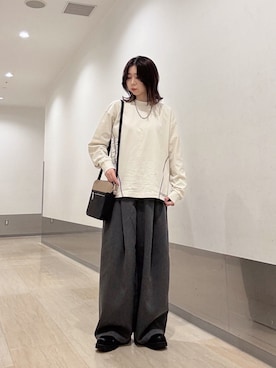 「アイテム（ドレスシューズ）」を使った、れなさん（レディース・163cm）の夏コーディネート