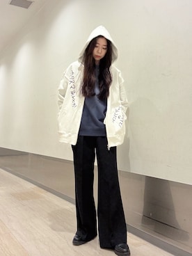 「tk.TAKEO KIKUCHI（ティーケータケオキクチ）のアイテム（アクセサリー）」を使った、れなさん（レディース・163cm）の冬コーディネート