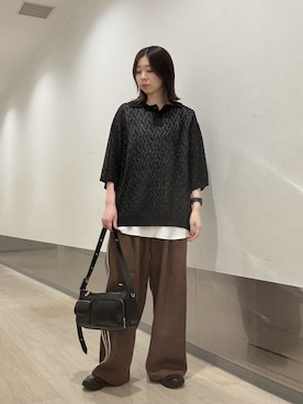 「tk.TAKEO KIKUCHI（ティーケータケオキクチ）のアイテム」を使った、れなさん（レディース・163cm）の夏コーディネート