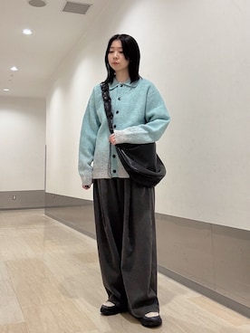 「ミントグリーン」｜れなさん（レディース・163cm）の秋コーディネート