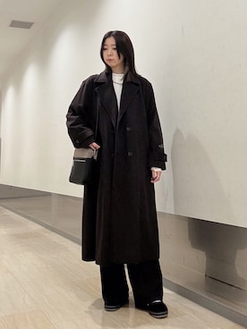 「tk.TAKEO KIKUCHI（ティーケータケオキクチ）のアイテム（その他パンツ）」を使った、れなさん（レディース・163cm）の秋コーディネート