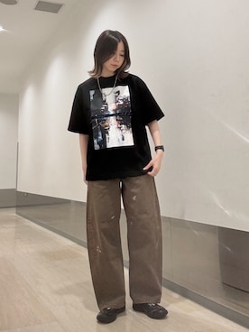 「tk.TAKEO KIKUCHI（ティーケータケオキクチ）のアイテム（アクセサリー）」を使った、れなさん（レディース・163cm）の夏コーディネート