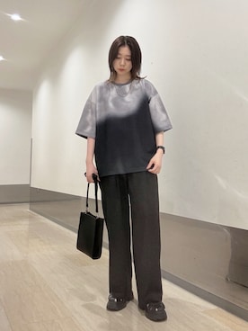 「tk.TAKEO KIKUCHI（ティーケータケオキクチ）のアイテム（アクセサリー）」を使った、れなさん（レディース・163cm）の夏コーディネート