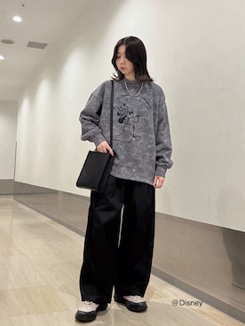 「tk.TAKEO KIKUCHI（ティーケータケオキクチ）のアイテム」を使った、れなさん（レディース・163cm）の冬コーディネート