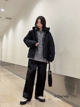 「tk.TAKEO KIKUCHI（ティーケータケオキクチ）のアイテム」を使った、れなさん（レディース・163cm）の冬コーディネート