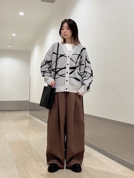 「tk.TAKEO KIKUCHI（ティーケータケオキクチ）のアイテム（シューズ）」を使った、れなさん（レディース・163cm）の秋コーディネート