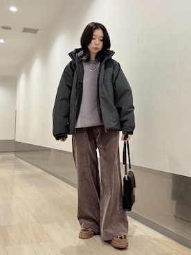 「tk.TAKEO KIKUCHI（ティーケータケオキクチ）のアイテム（トップス）」を使った、れなさん（レディース・163cm）の秋コーディネート