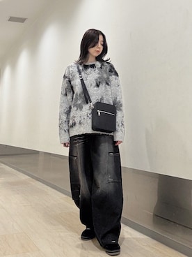 「tk.TAKEO KIKUCHI（ティーケータケオキクチ）のアイテム（トップス）」を使った、れなさん（レディース・163cm）の秋コーディネート