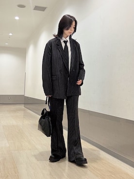 「tk.TAKEO KIKUCHI（ティーケータケオキクチ）のアイテム（シューズ）」を使った、れなさん（レディース・163cm）の秋コーディネート