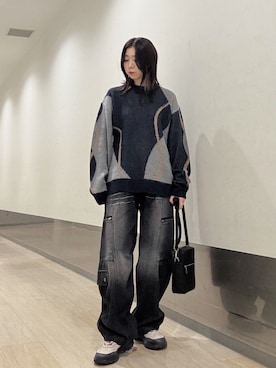 「tk.TAKEO KIKUCHI（ティーケータケオキクチ）のアイテム（トップス）」を使った、れなさん（レディース・163cm）の秋コーディネート