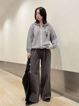 「tk.TAKEO KIKUCHI（ティーケータケオキクチ）のアイテム（トップス）」を使った、れなさん（レディース・163cm）の秋コーディネート