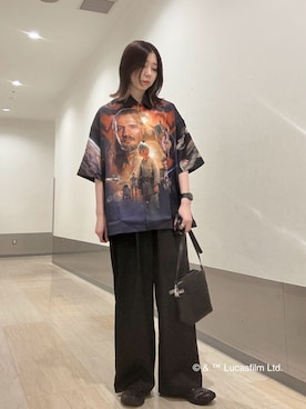 「tk.TAKEO KIKUCHI（ティーケータケオキクチ）のアイテム」を使った、れなさん（レディース・163cm）の夏コーディネート