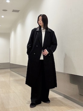 「tk.TAKEO KIKUCHI（ティーケータケオキクチ）のアイテム（その他パンツ）」を使った、れなさん（レディース・163cm）の秋コーディネート