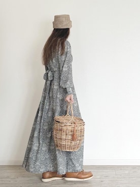 「MEDE19F（メデジュウキュウ）のアイテム（ワンピース/ドレス）」を使った、harmaacoさん（レディース・158cm）の秋コーディネート