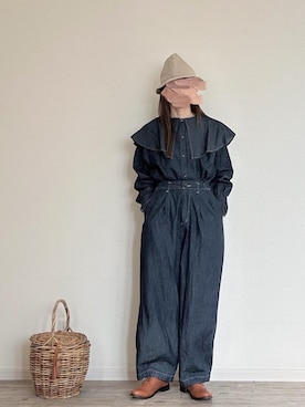 「menui（メヌイ）のアイテム」を使った、harmaacoさん（レディース・158cm）の冬コーディネート