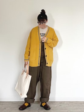 「nest Robe（ネストローブ）のアイテム（サロペット/オーバーオール）」を使った、harmaacoさん（レディース・158cm）の秋コーディネート